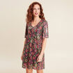 Robe évasée sequins multicolore femme