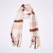 Écharpe à franges multicolore femme