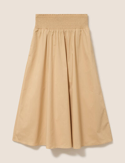Jupe beige femme
