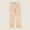 Jean coupe droite 7/8&egrave;me denim beige femme