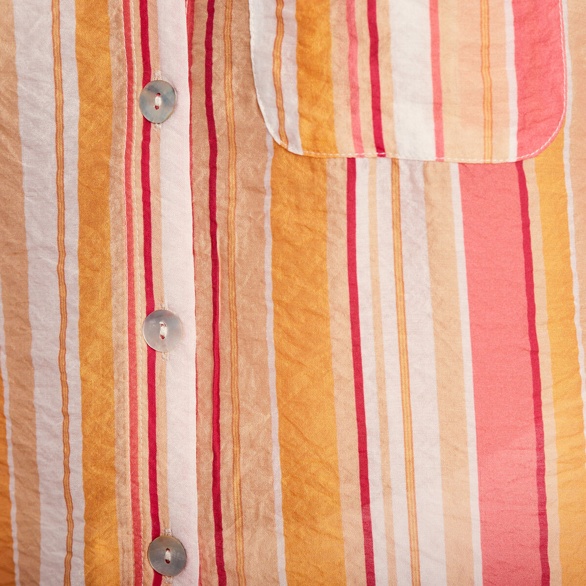 Chemise manches 3/4 multicolore femme