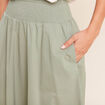 Jupe taille haute vert clair femme