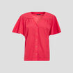 Blouse manches courtes rose fushia femme