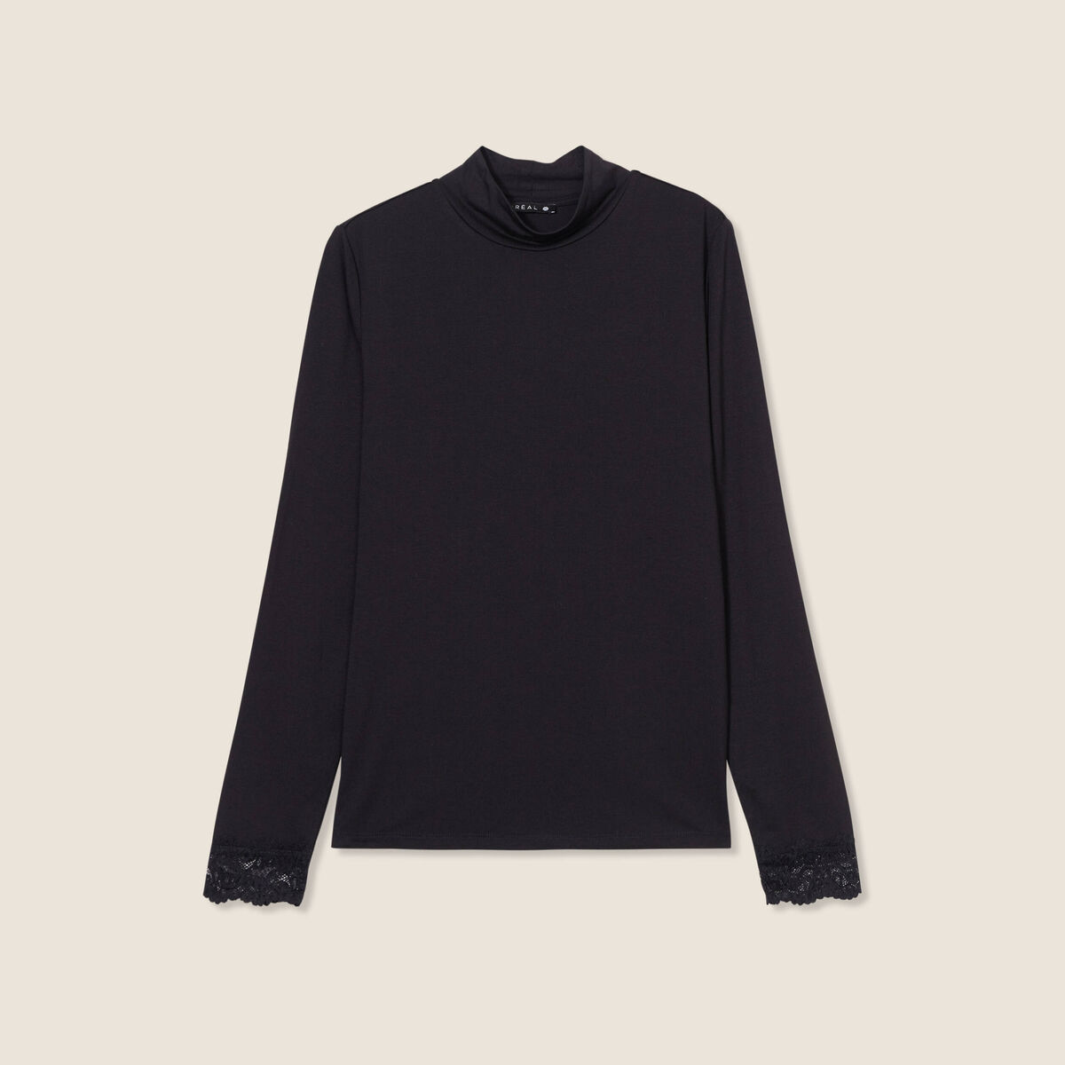 T-shirt thermo-douceur manches longues noir femme