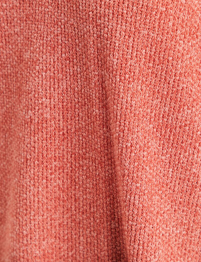 T-shirt col chemise manches 3/4 vieux rose femme