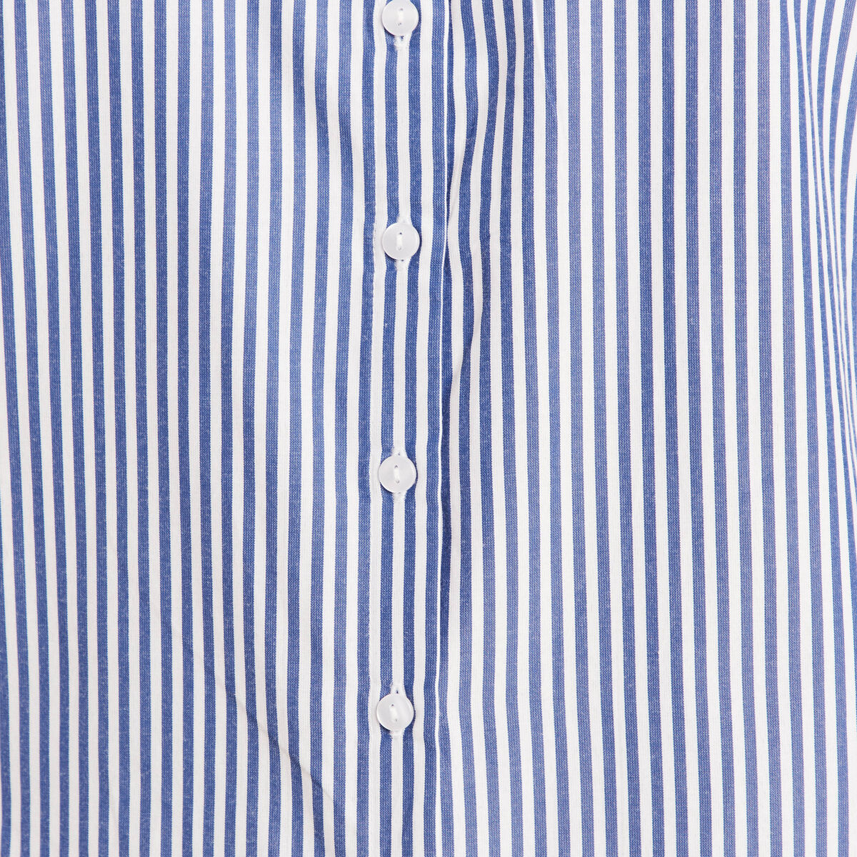 Chemise manches longues brod&eacute;e bleu femme