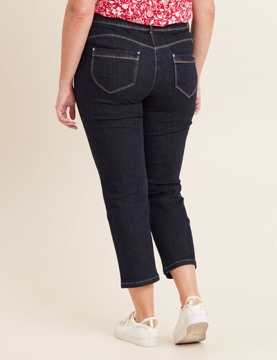 Jean droit 7/8ème denim brut femme