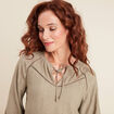 Blouse manches 3/4 vert clair femme