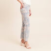 Jean coupe droite 7/8&egrave;me taille standard rose femme