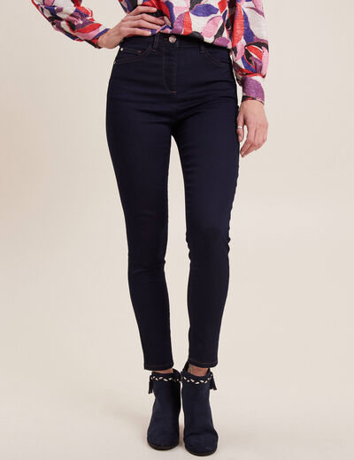 Jeans léger taille haute 7/8ème denim brut femme