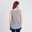Blouse sans manches ecru femme