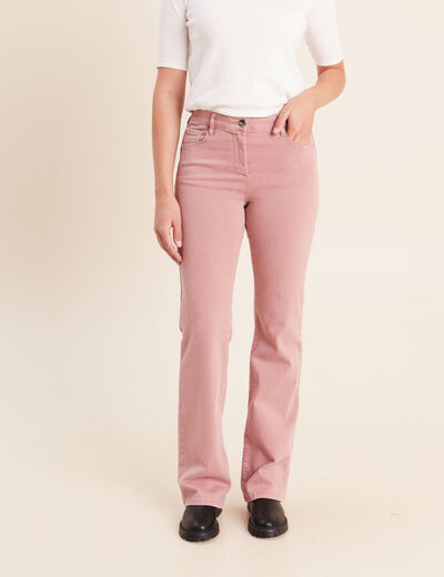 Jean magique L'Unique coupe bootcut rose femme