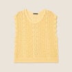 Débardeur macramé jaune femme