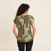 T-shirt manches courtes vert femme