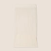 Jupe tricot longue tube ecru femme