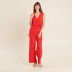 Combinaison pantalon rouge femme