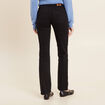Jean droit taille basculée noir femme