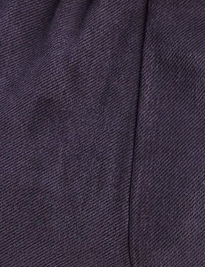 Jogging aspect daim bleu fonc&eacute; femme