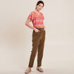 T-shirt manches courtes orange femme