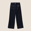 Jean large denim brut femme