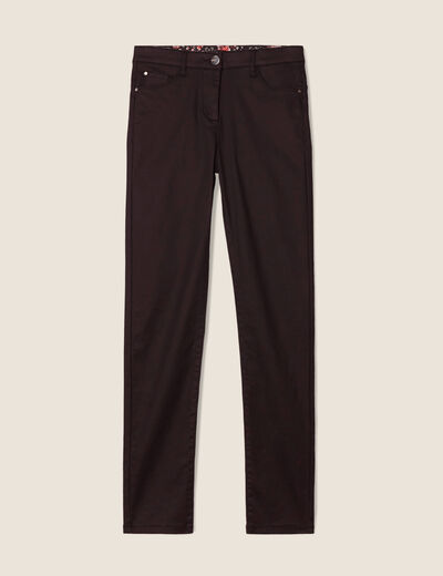 Pantalon magique L'Unique enduit noir femme