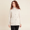 Parka &agrave; capuche sable femme