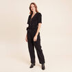 Combinaison en velours noir femme
