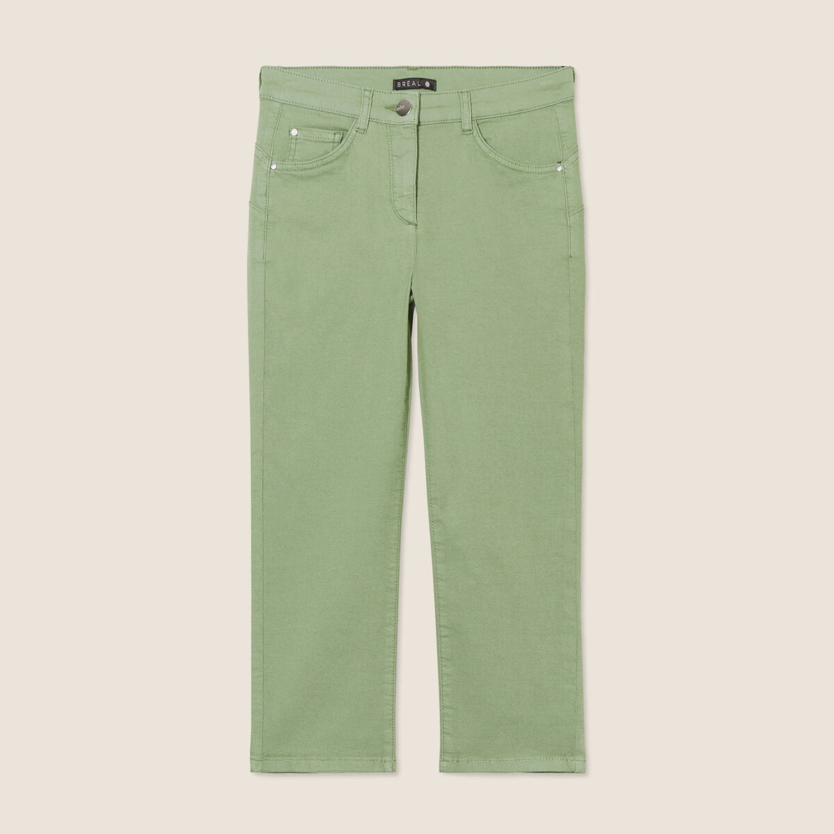 Pantacourt magique Le L&eacute;ger coupe droite vert femme