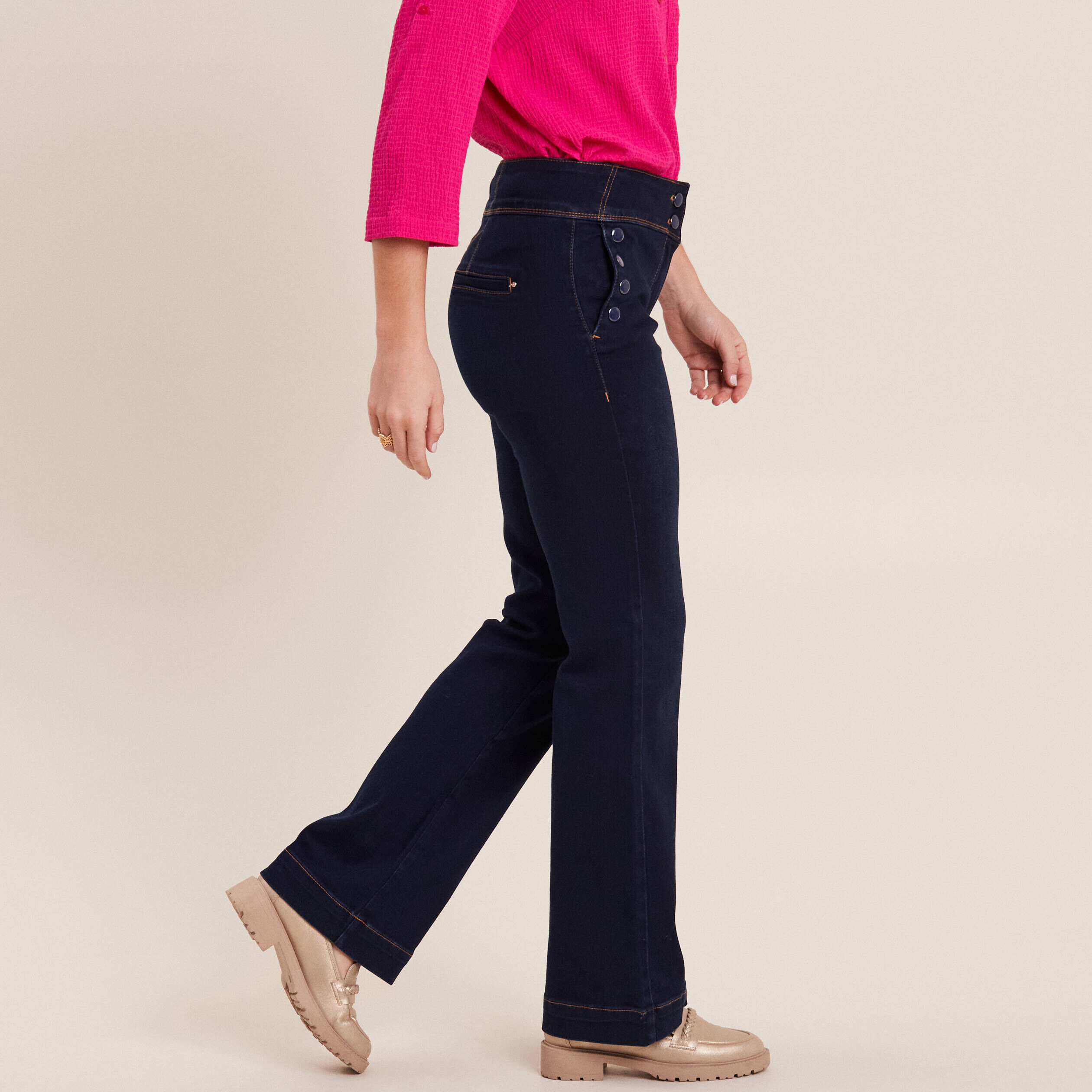 Jean taille haute shop taille 46