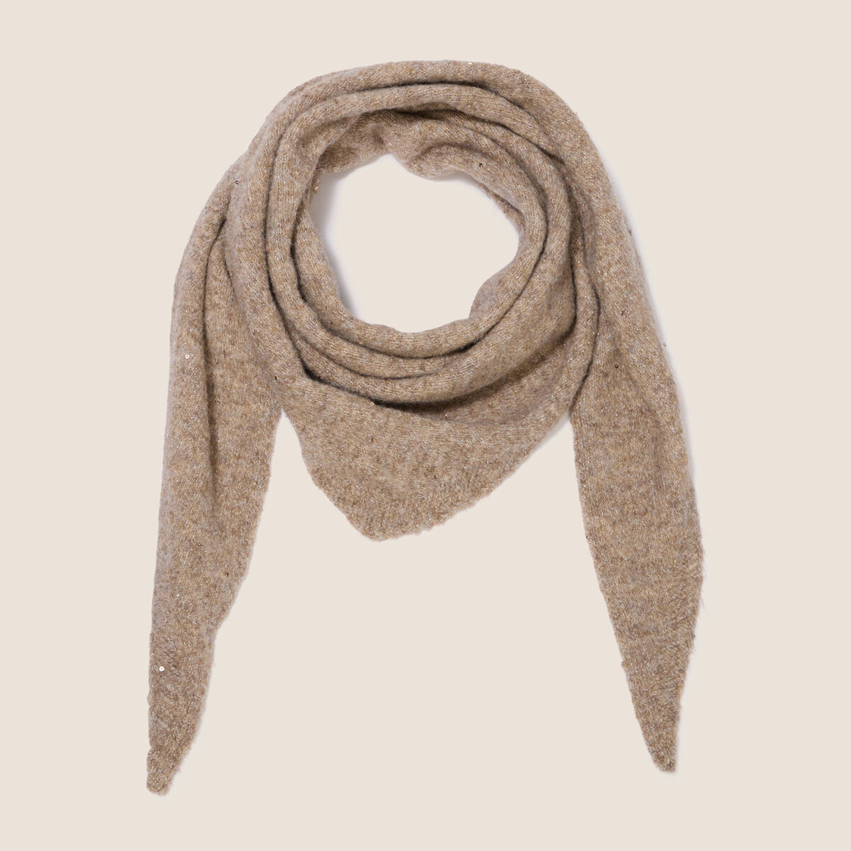 &Eacute;charpe taupe femme