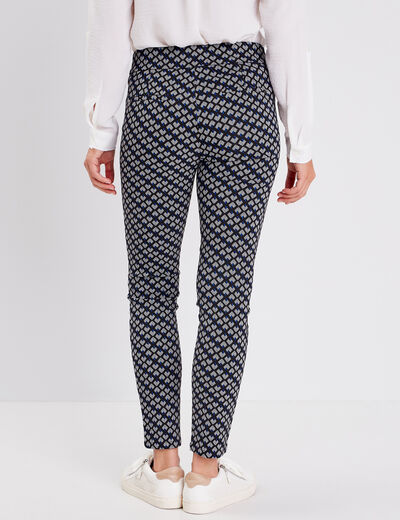 Tregging taille élastiquée noir femme