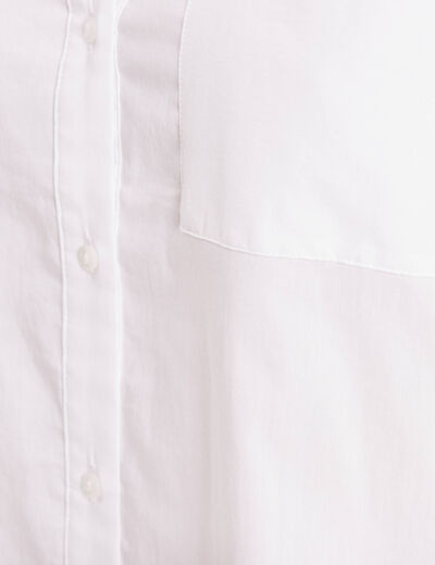 Chemise manches longues ecru femme