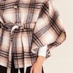 Poncho bordeaux femme