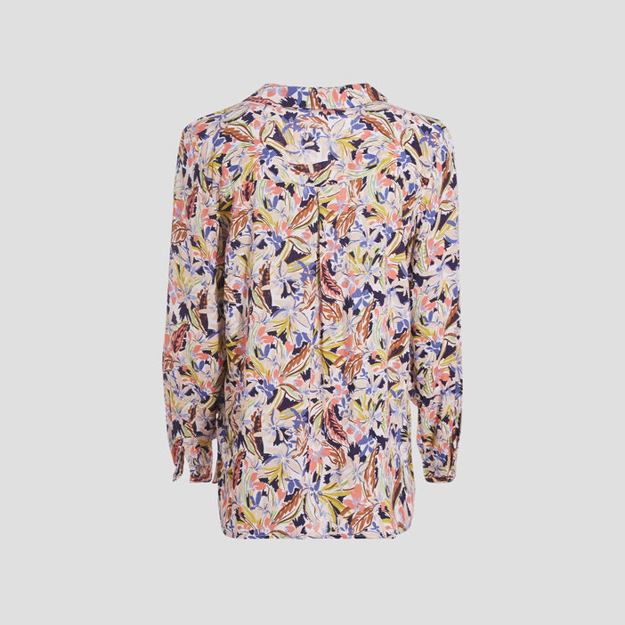 Chemise manches longues rose pastel femme