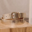 Ceinture fine couleur or femme