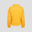 Doudoune droite jaune or femme