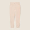 Pantalon carotte 7/8ème beige femme