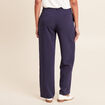 Pantalon coupe large bleu marine femme