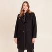 Manteau 3 en 1 col montant doubl&eacute; noir femme