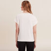 T-shirt manches courtes ecru femme