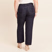 Jean coupe large 7/8&egrave;me taille haute denim brut femme