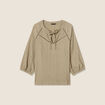 Blouse manches 3/4 vert clair femme