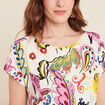 T-shirt manches courtes multicolore femme