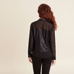 Chemise manches longues noir femme