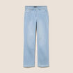 Jean coupe droite taille standard blanc femme