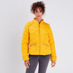 Doudoune droite jaune or femme