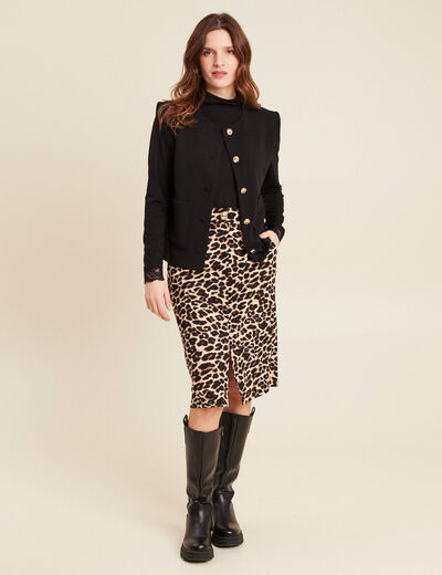 Gilet sans manches noir femme