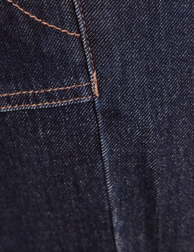 Pantalon mom 7/8&egrave;me en coton denim brut femme