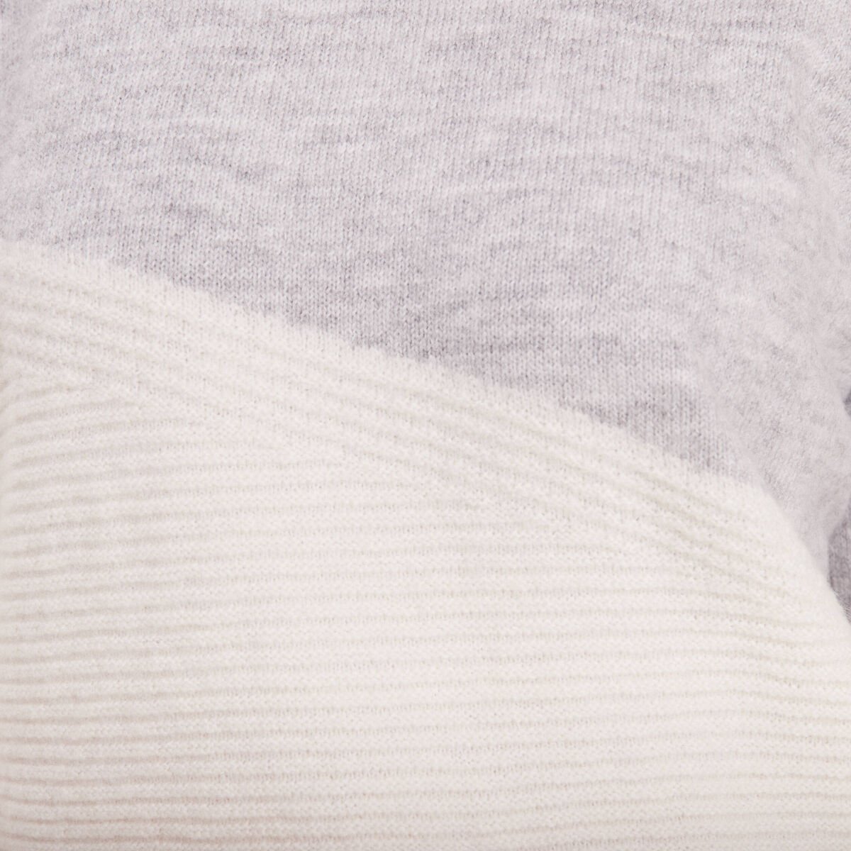 Pull manches longues gris femme