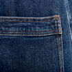 Jupe longue droite en jean denim stone femme